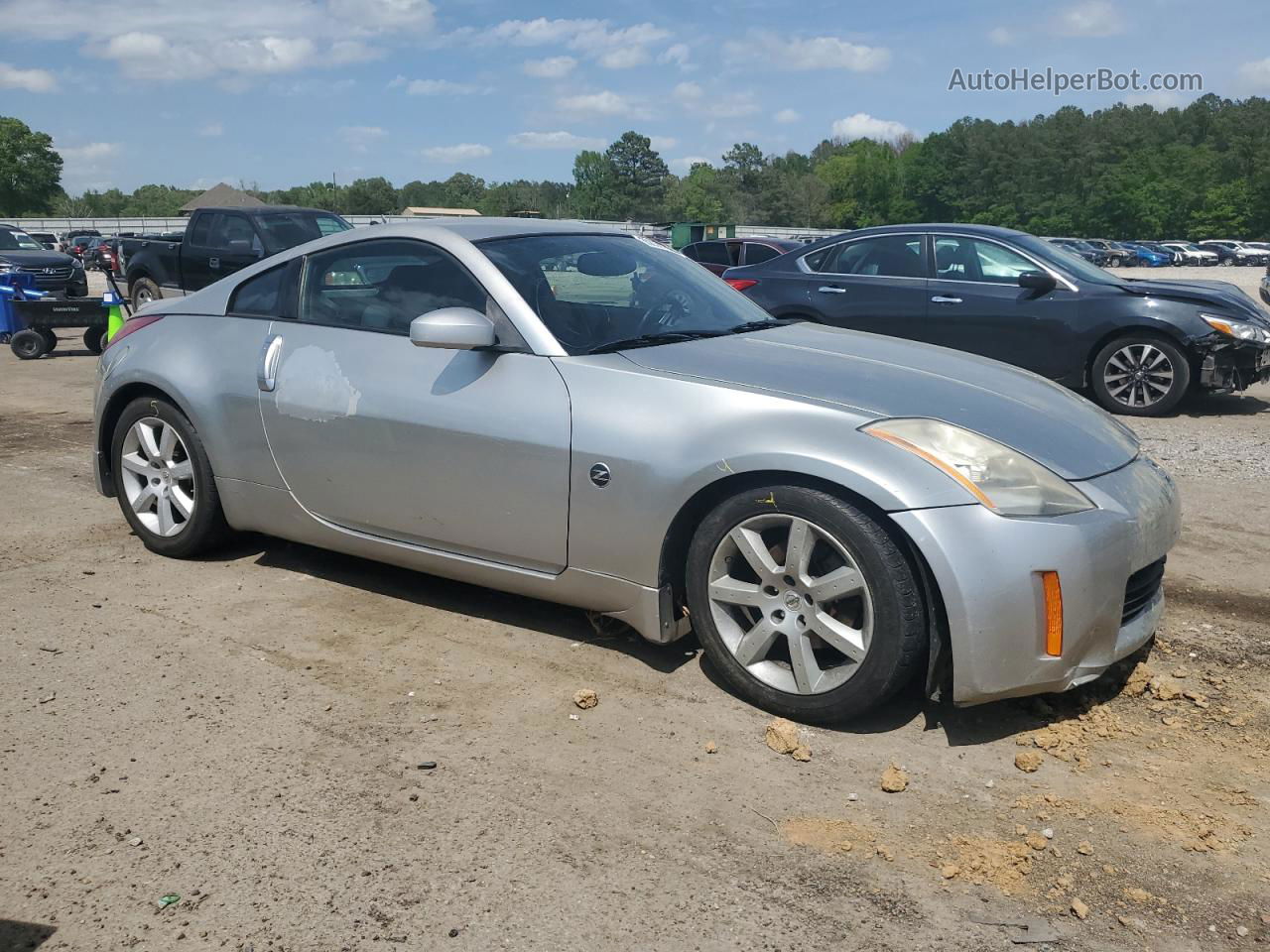 2005 Nissan 350z Coupe Silver vin: JN1AZ34D35M605965