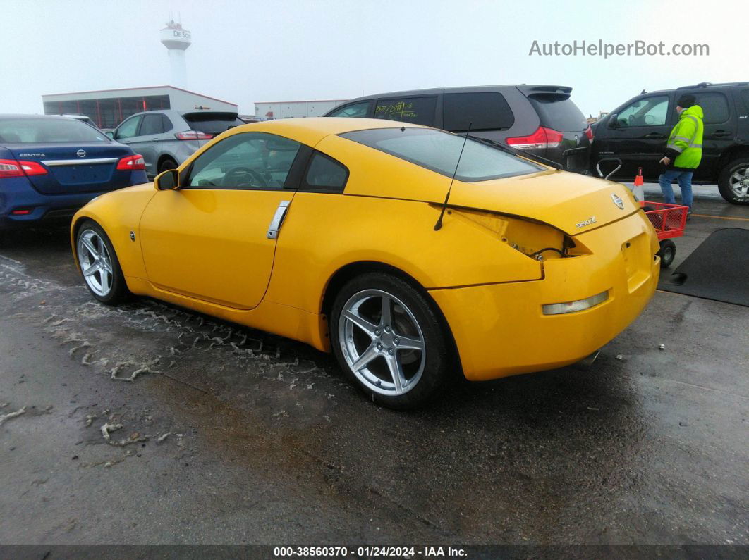 2005 Nissan 350z Touring Yellow vin: JN1AZ34D45M600578