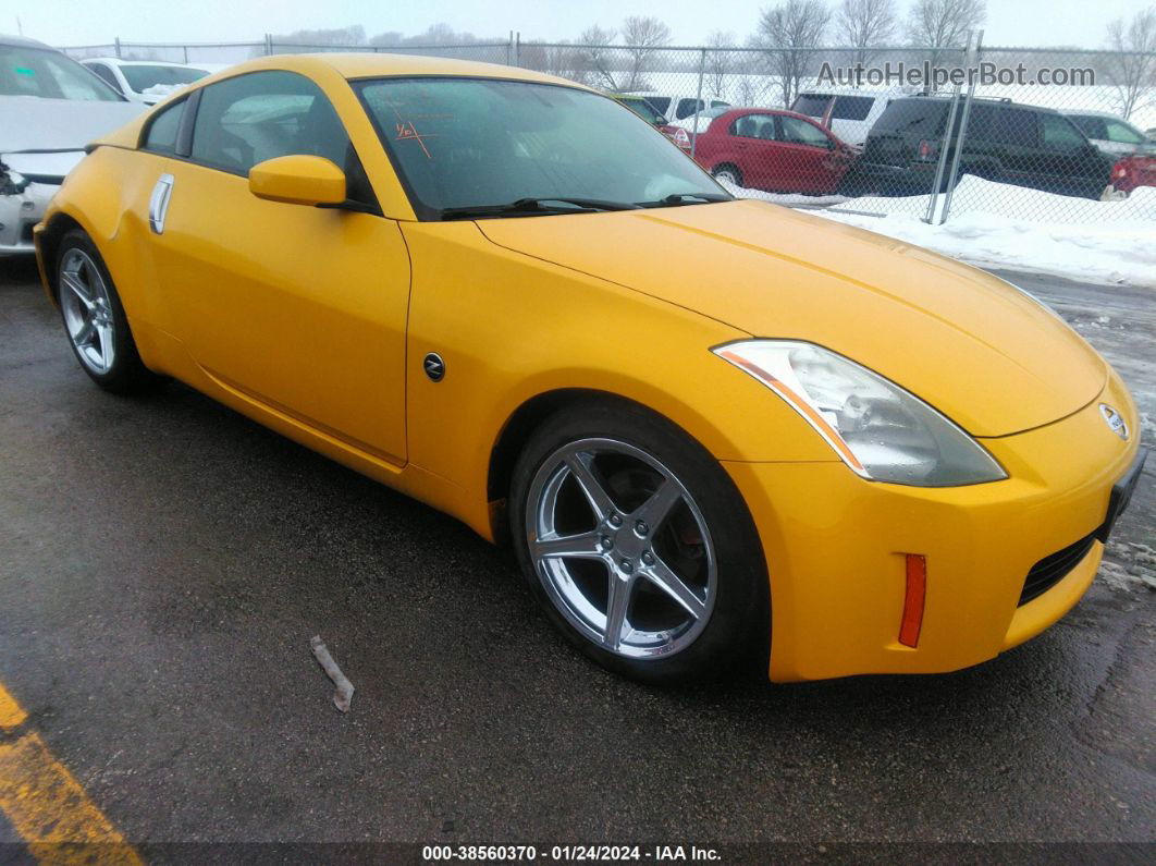 2005 Nissan 350z Touring Yellow vin: JN1AZ34D45M600578