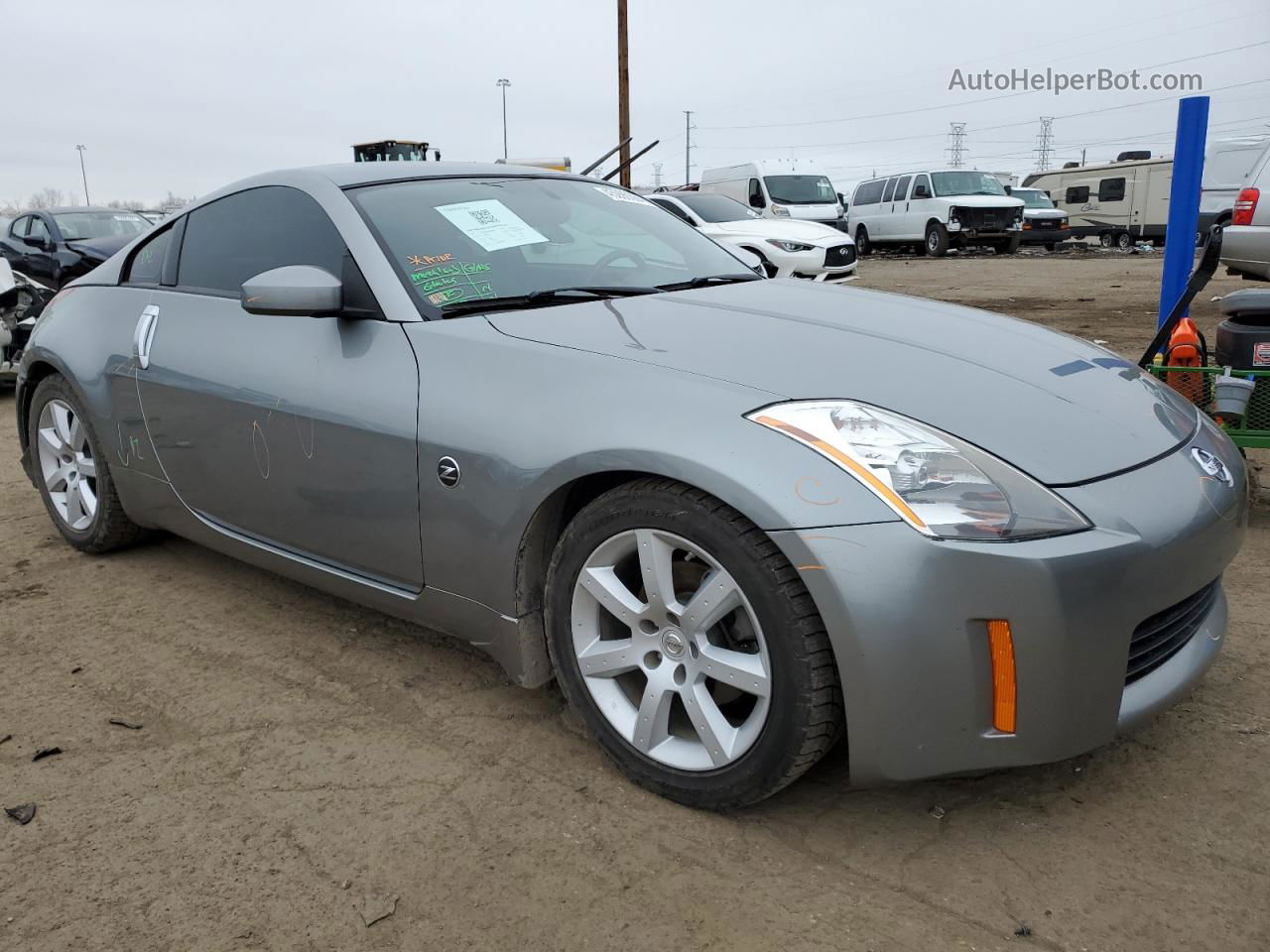 2005 Nissan 350z Coupe Silver vin: JN1AZ34D45M605800