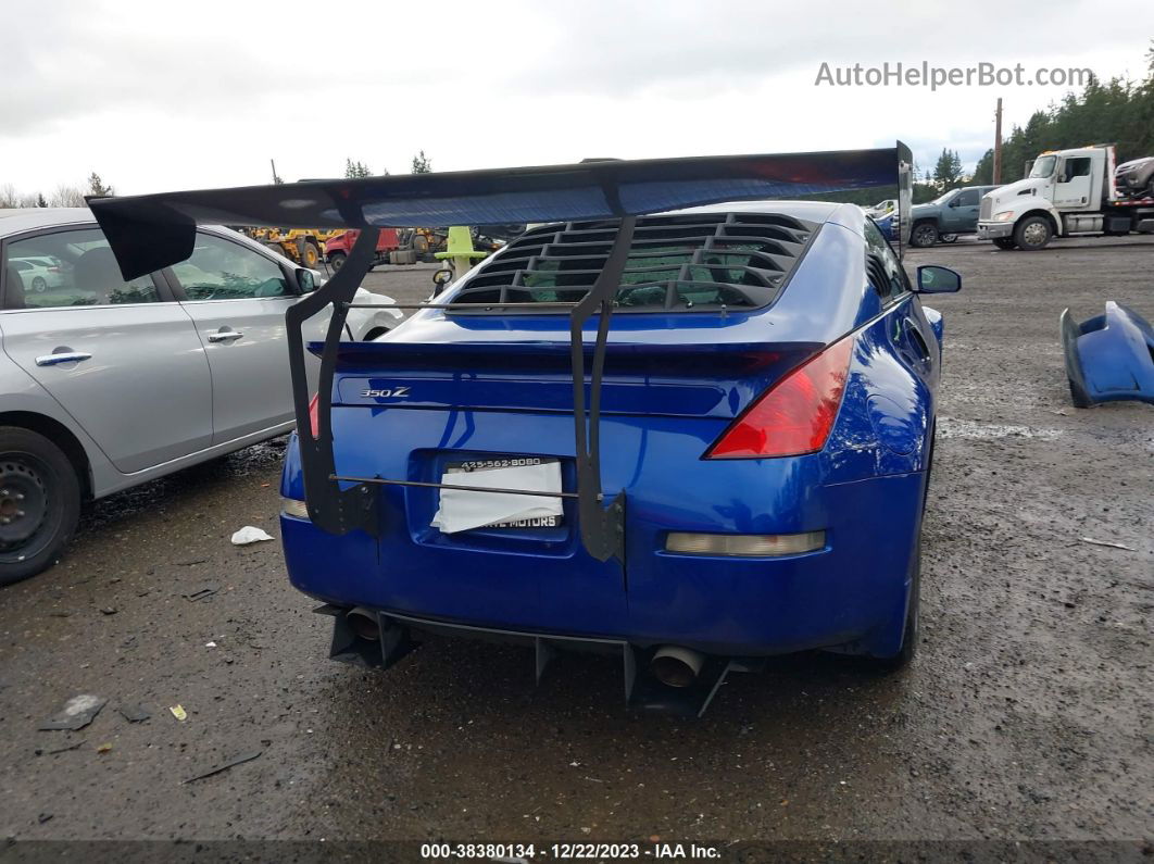 2005 Nissan 350z Touring Blue vin: JN1AZ34D55M603747