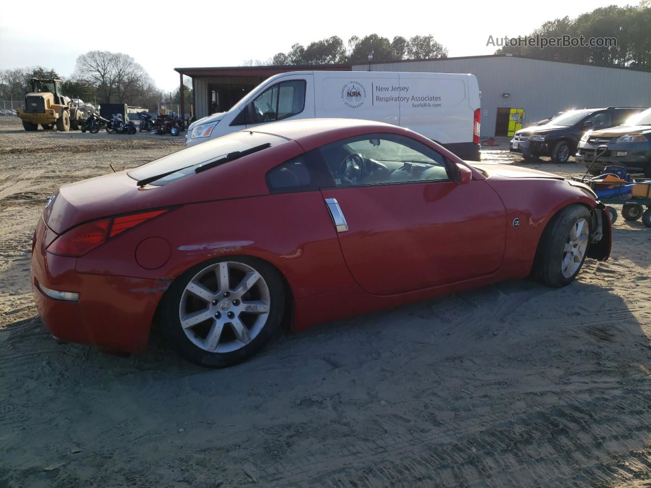 2005 Nissan 350z Coupe Red vin: JN1AZ34D55M609788