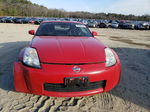 2005 Nissan 350z Coupe Red vin: JN1AZ34D55M609788