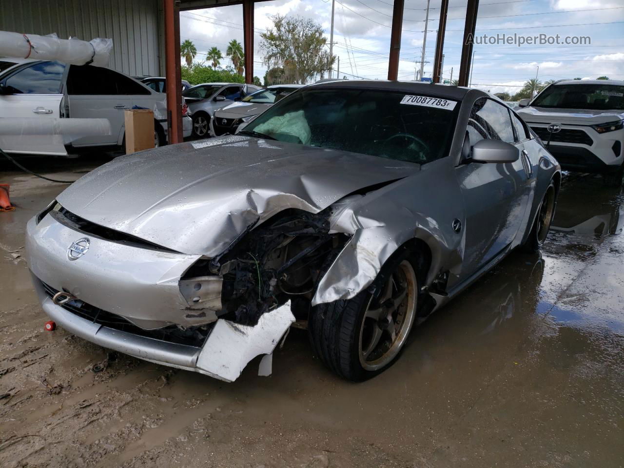 2005 Nissan 350z Coupe Серый vin: JN1AZ34D55M610486