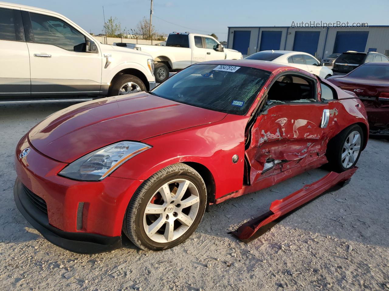 2005 Nissan 350z Coupe Red vin: JN1AZ34D65M606091