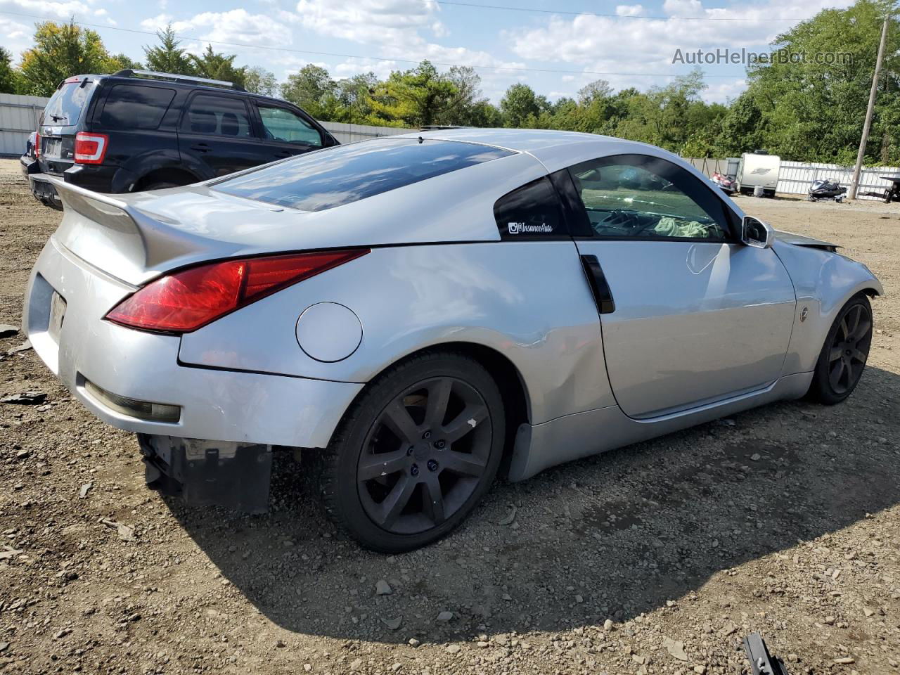 2005 Nissan 350z Coupe Silver vin: JN1AZ34D65M609122