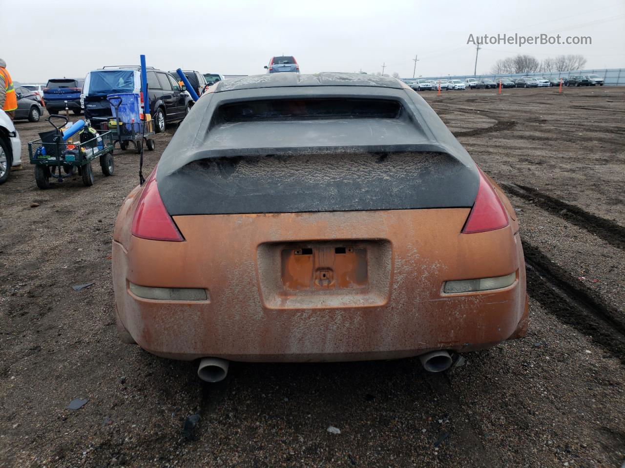 2005 Nissan 350z Coupe Orange vin: JN1AZ34D85M600566