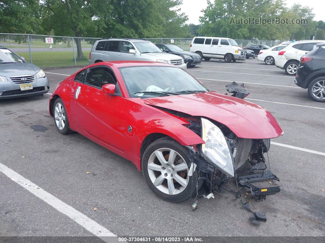 2005 Nissan 350z Enthusiast Red vin: JN1AZ34D85M602916