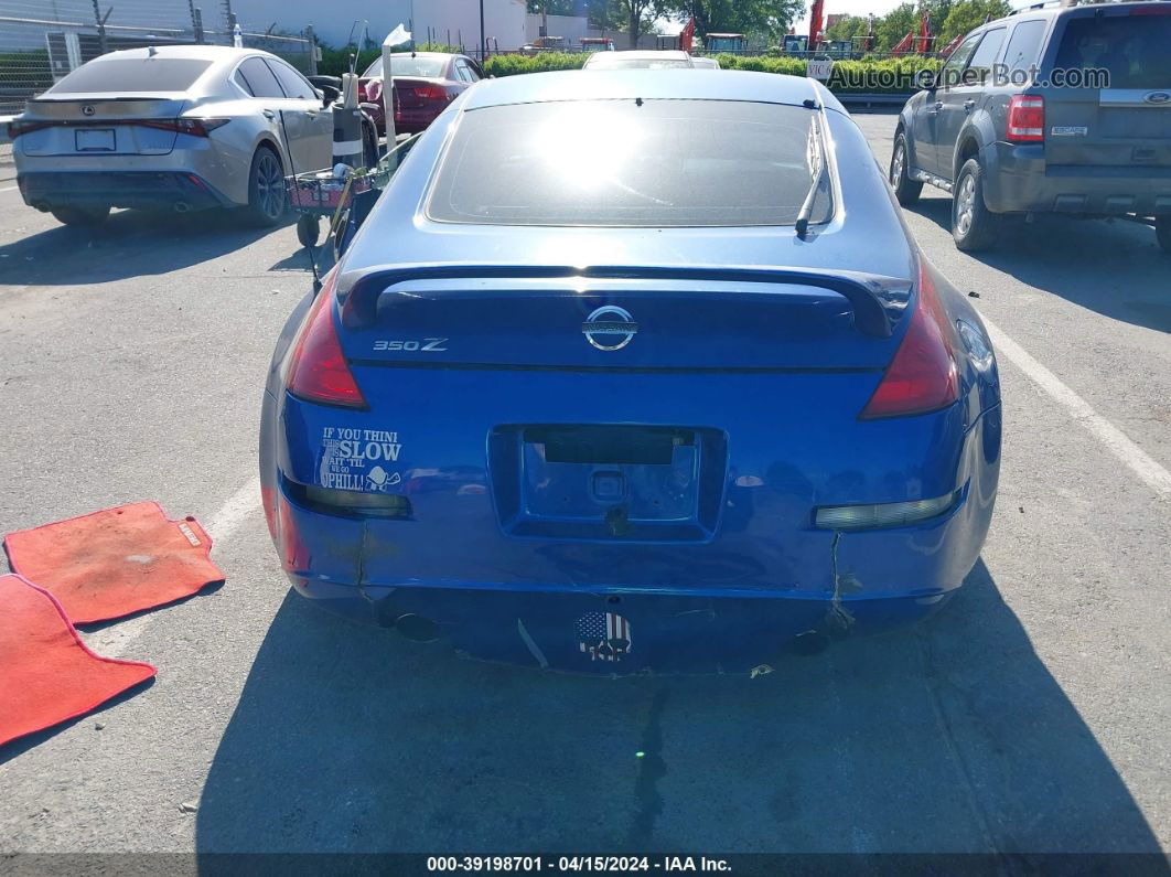 2005 Nissan 350z Touring Blue vin: JN1AZ34D85M608652