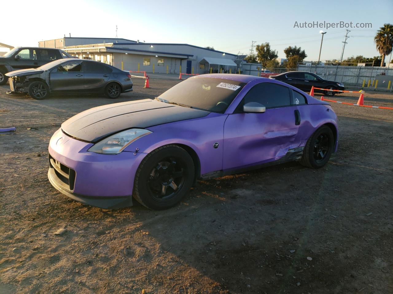 2005 Nissan 350z Coupe Purple vin: JN1AZ34D85M609123