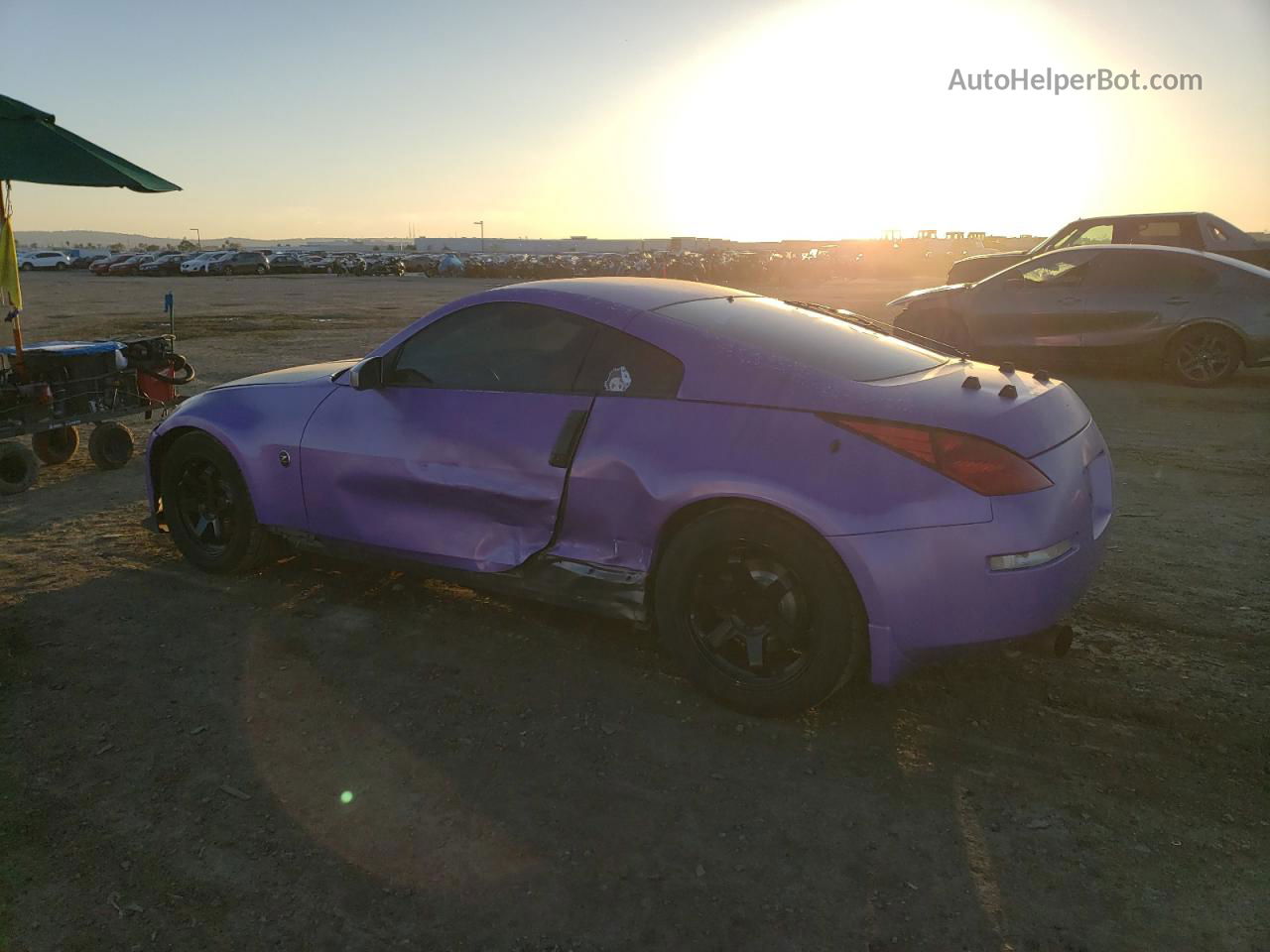 2005 Nissan 350z Coupe Purple vin: JN1AZ34D85M609123