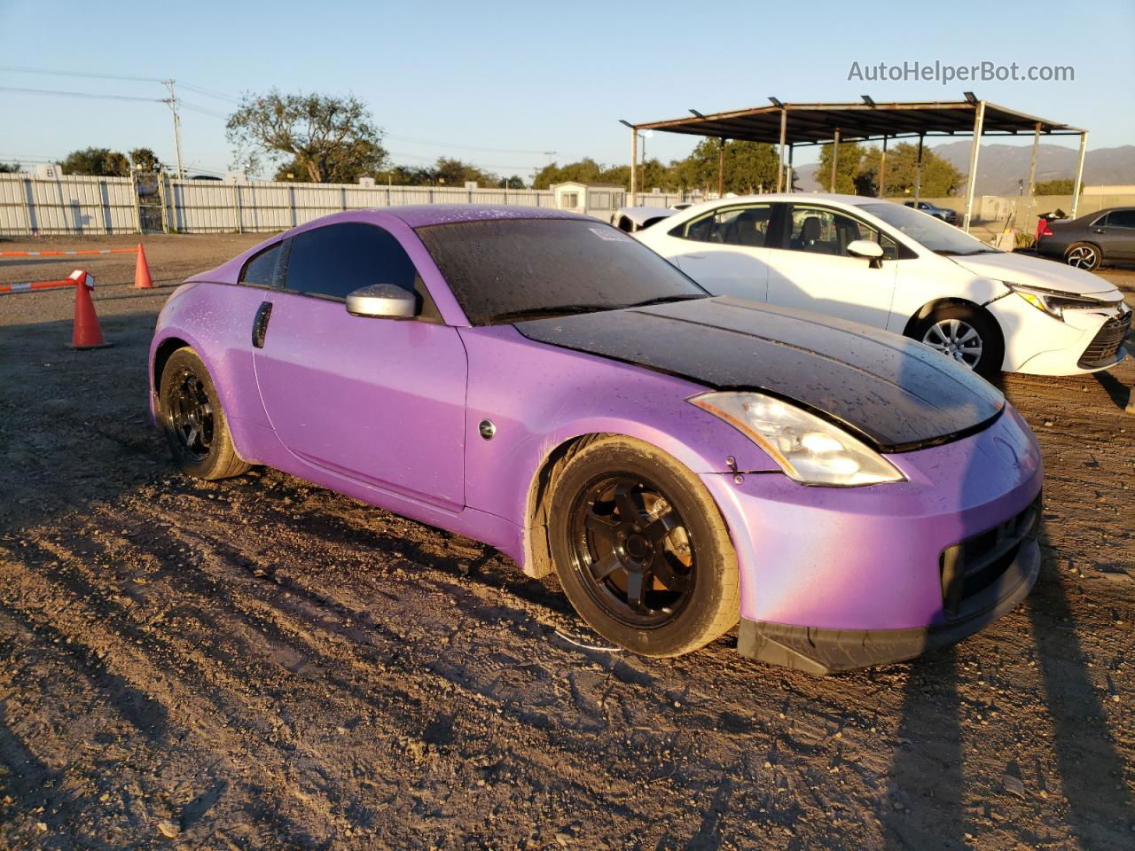 2005 Nissan 350z Coupe Purple vin: JN1AZ34D85M609123