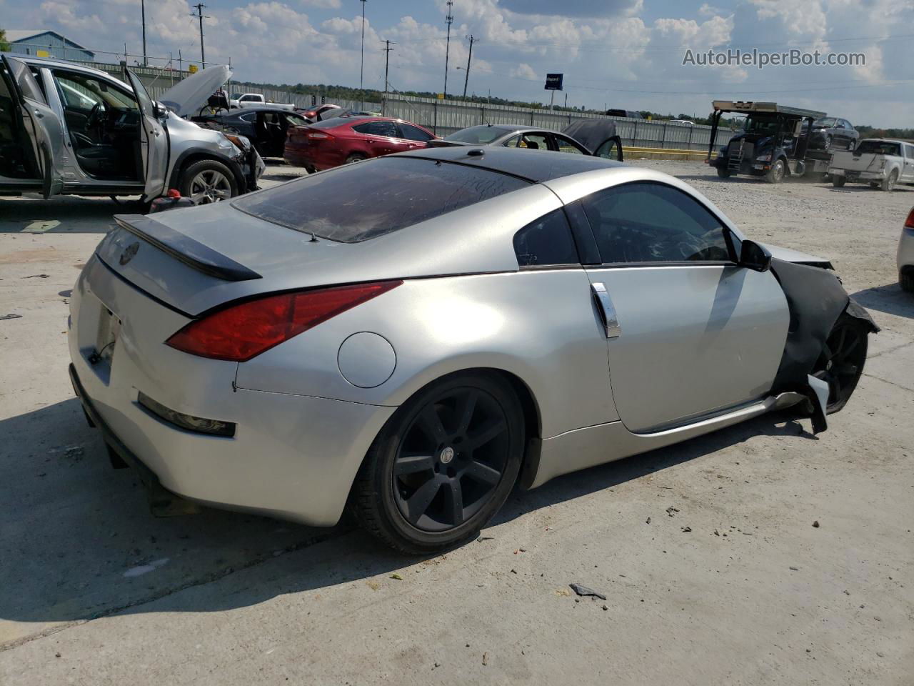 2005 Nissan 350z Coupe Silver vin: JN1AZ34D95M601354