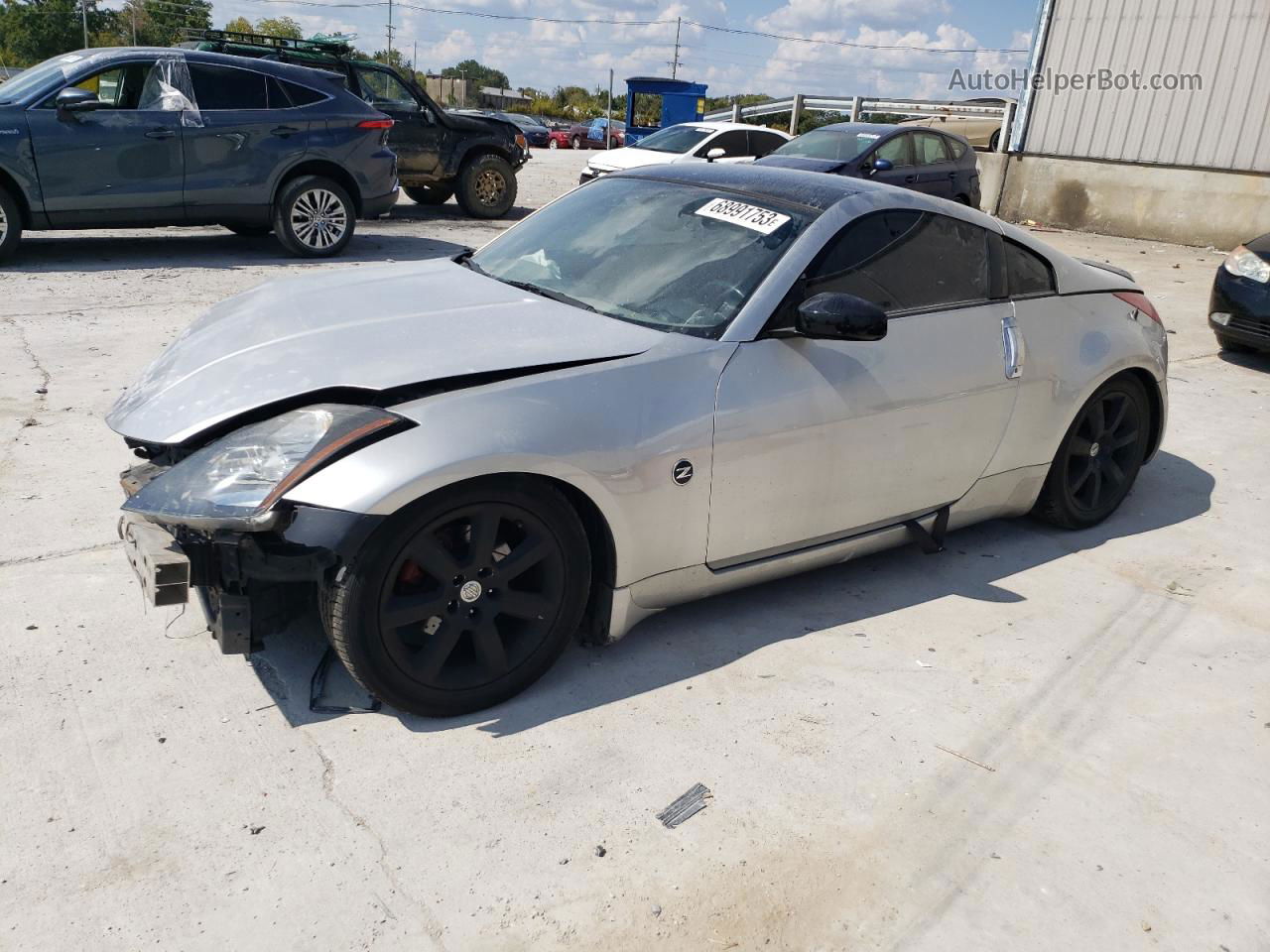 2005 Nissan 350z Coupe Silver vin: JN1AZ34D95M601354