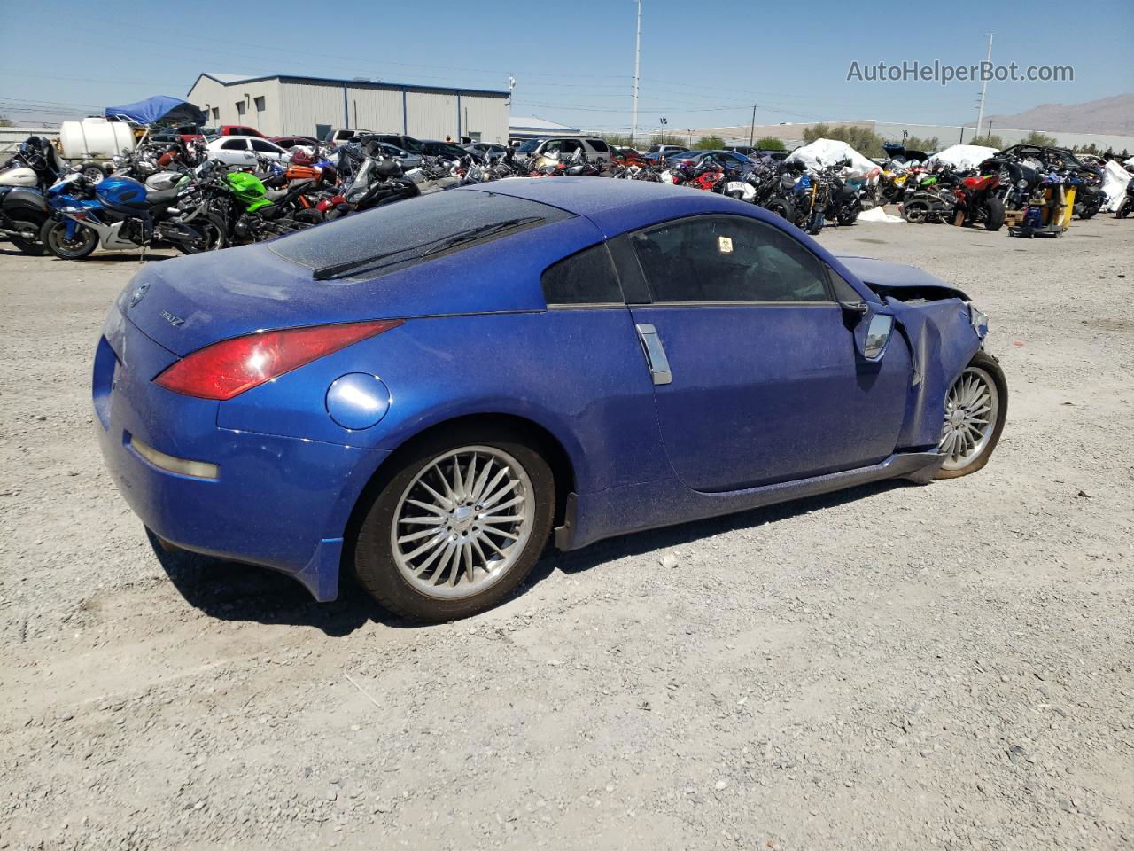 2005 Nissan 350z Coupe Blue vin: JN1AZ34D95M601872