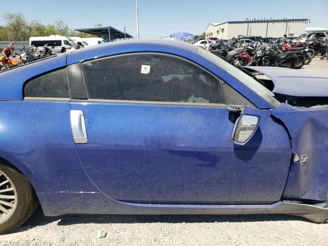 2005 Nissan 350z Coupe Blue vin: JN1AZ34D95M601872