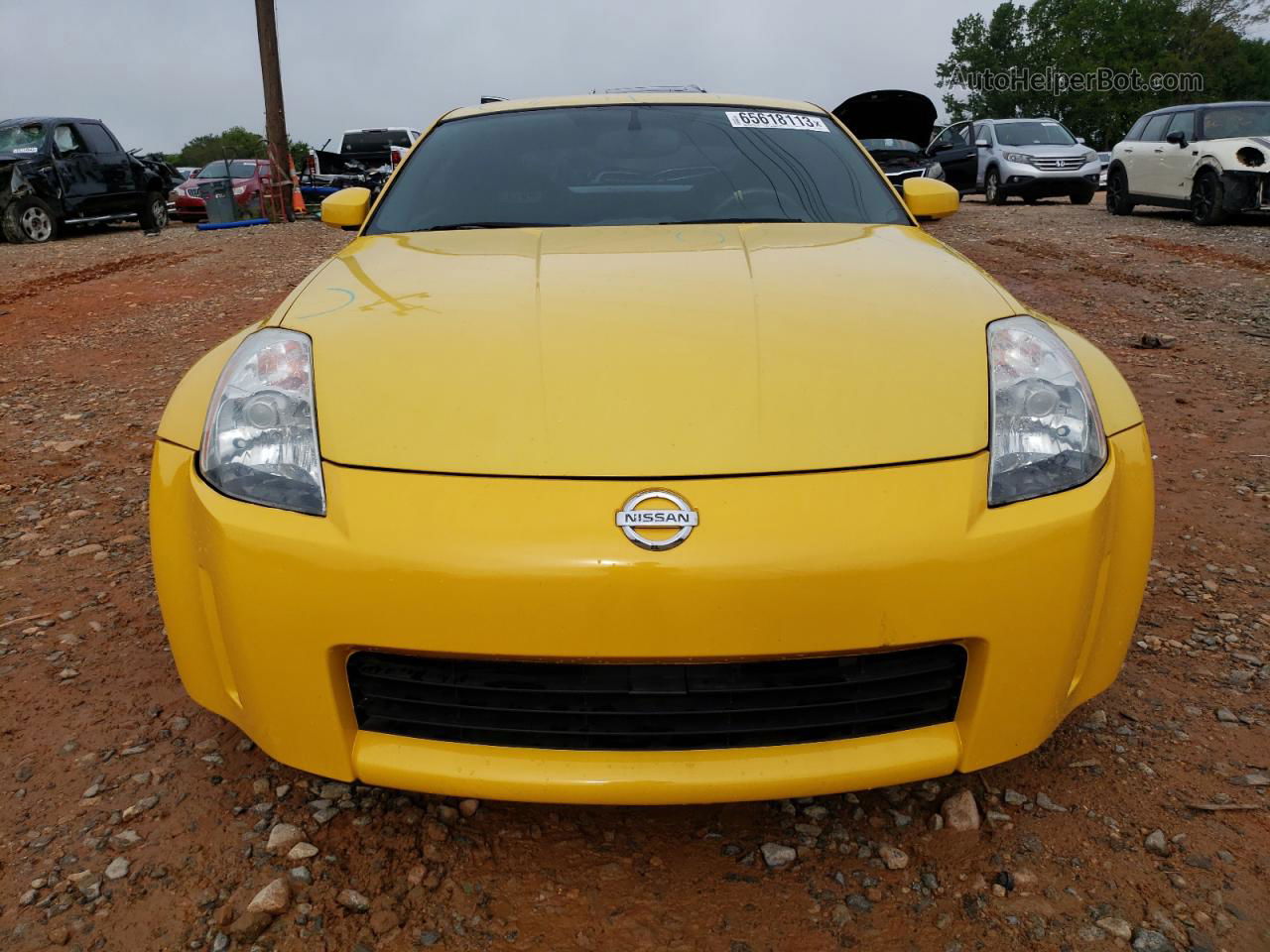 2005 Nissan 350z Coupe Yellow vin: JN1AZ34D95M602746