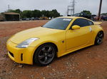 2005 Nissan 350z Coupe Yellow vin: JN1AZ34D95M602746