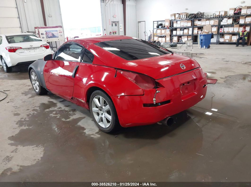 2005 Nissan 350z   Red vin: JN1AZ34D95M603735