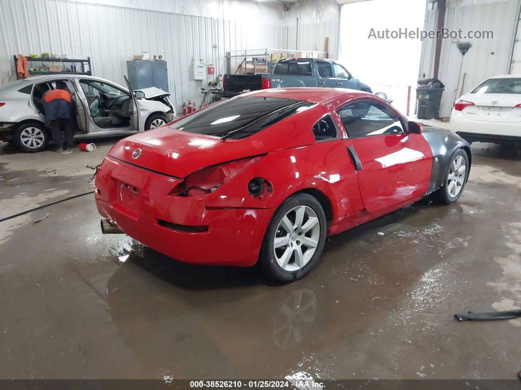 2005 Nissan 350z   Red vin: JN1AZ34D95M603735