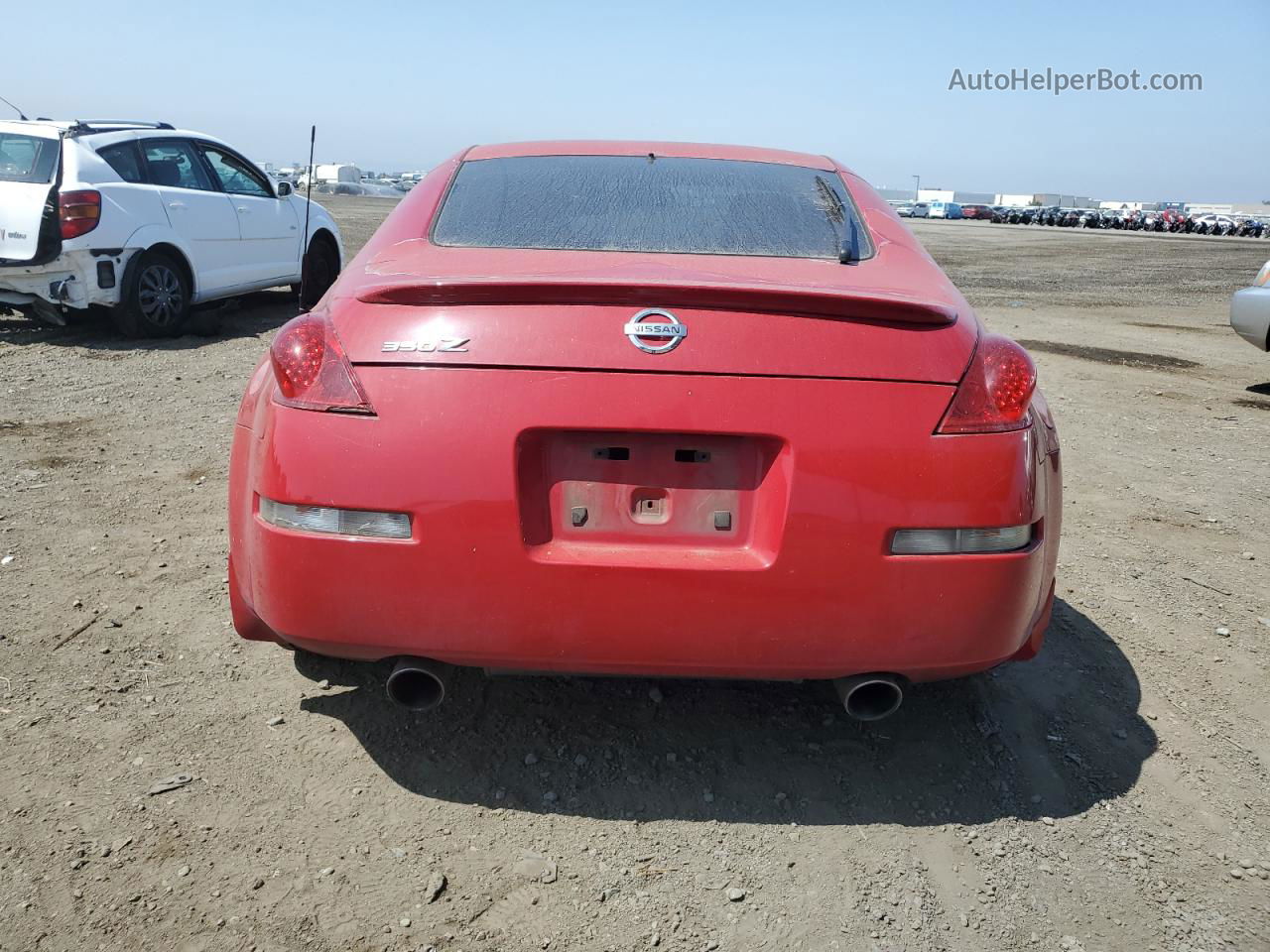 2005 Nissan 350z Coupe Red vin: JN1AZ34DX5M605784