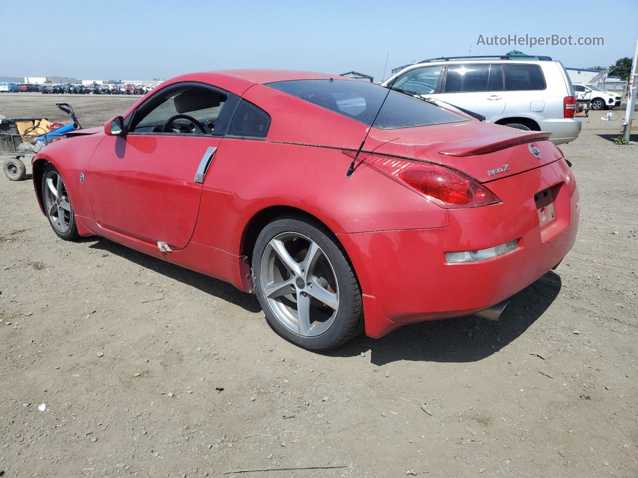 2005 Nissan 350z Coupe Red vin: JN1AZ34DX5M605784