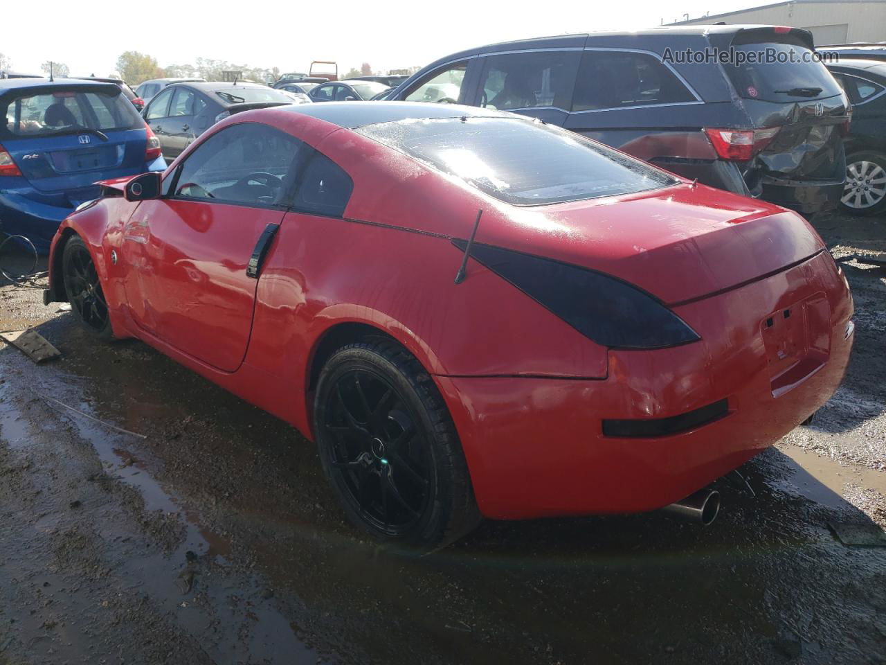 2005 Nissan 350z Coupe Red vin: JN1AZ34DX5M610208