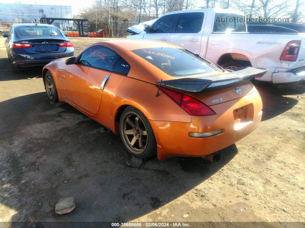 2005 Nissan 350z   Orange vin: JN1AZ34E05M650323