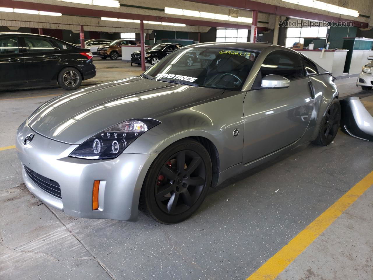 2005 Nissan 350z Coupe Silver vin: JN1AZ34E05M651908