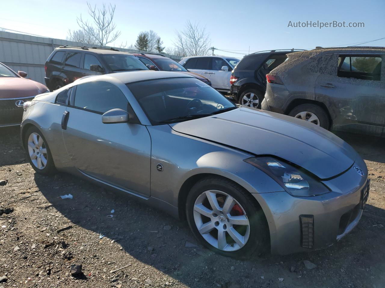 2005 Nissan 350z Coupe Серый vin: JN1AZ34E15M651688