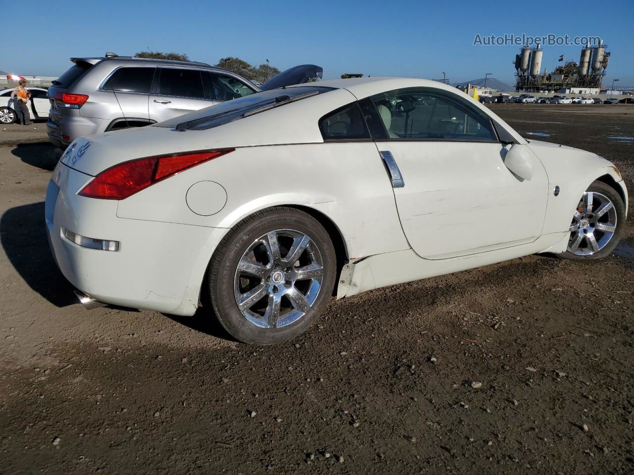 2005 Nissan 350z Coupe White vin: JN1AZ34E25M651361