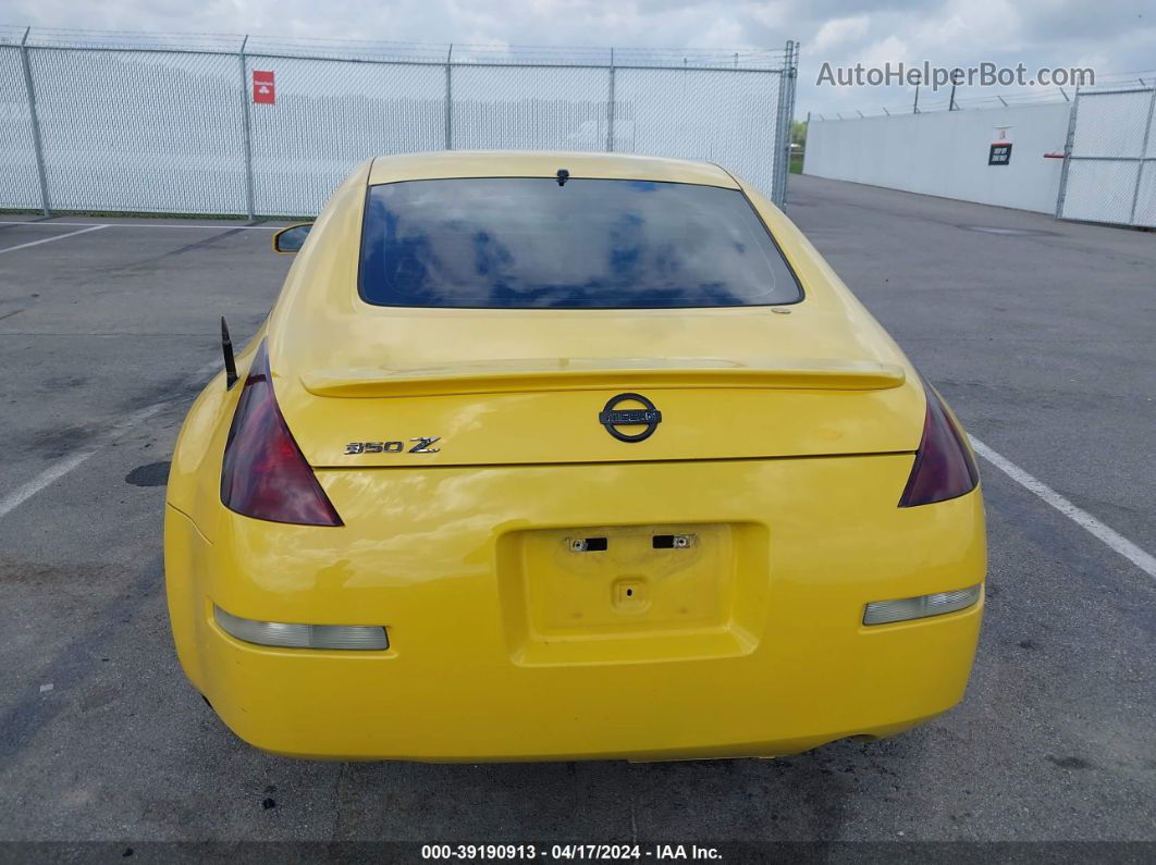 2005 Nissan 350z Anniversary Edition Yellow vin: JN1AZ34E25M655118