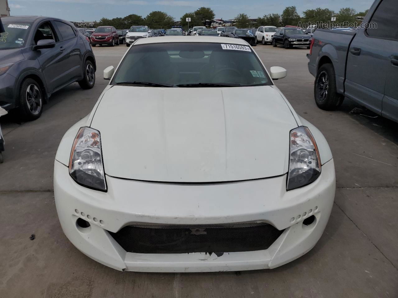 2005 Nissan 350z Coupe White vin: JN1AZ34E35M650302