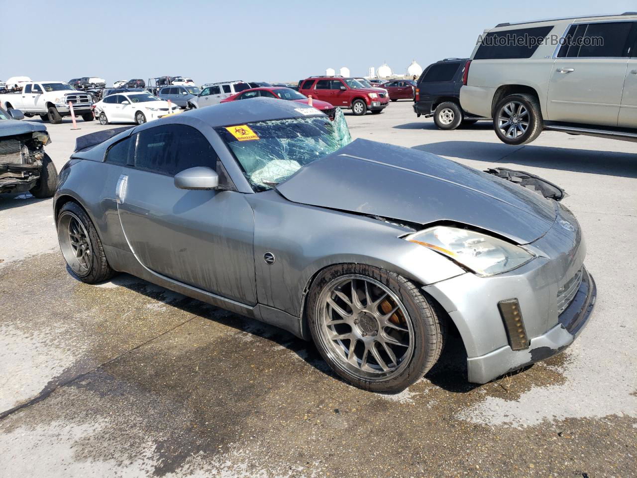 2005 Nissan 350z Coupe Silver vin: JN1AZ34E35M654026