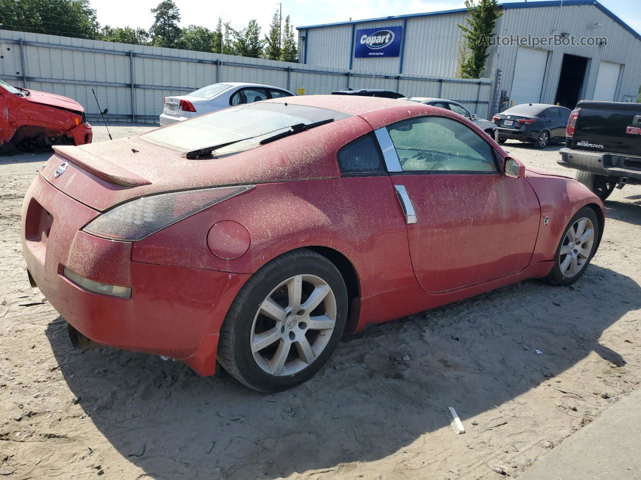 2005 Nissan 350z Coupe Red vin: JN1AZ34E45M651541