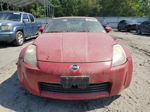 2005 Nissan 350z Coupe Red vin: JN1AZ34E45M651541