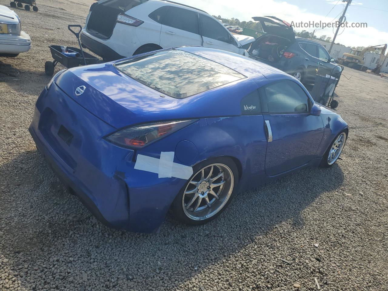 2005 Nissan 350z Coupe Blue vin: JN1AZ34E65M652853