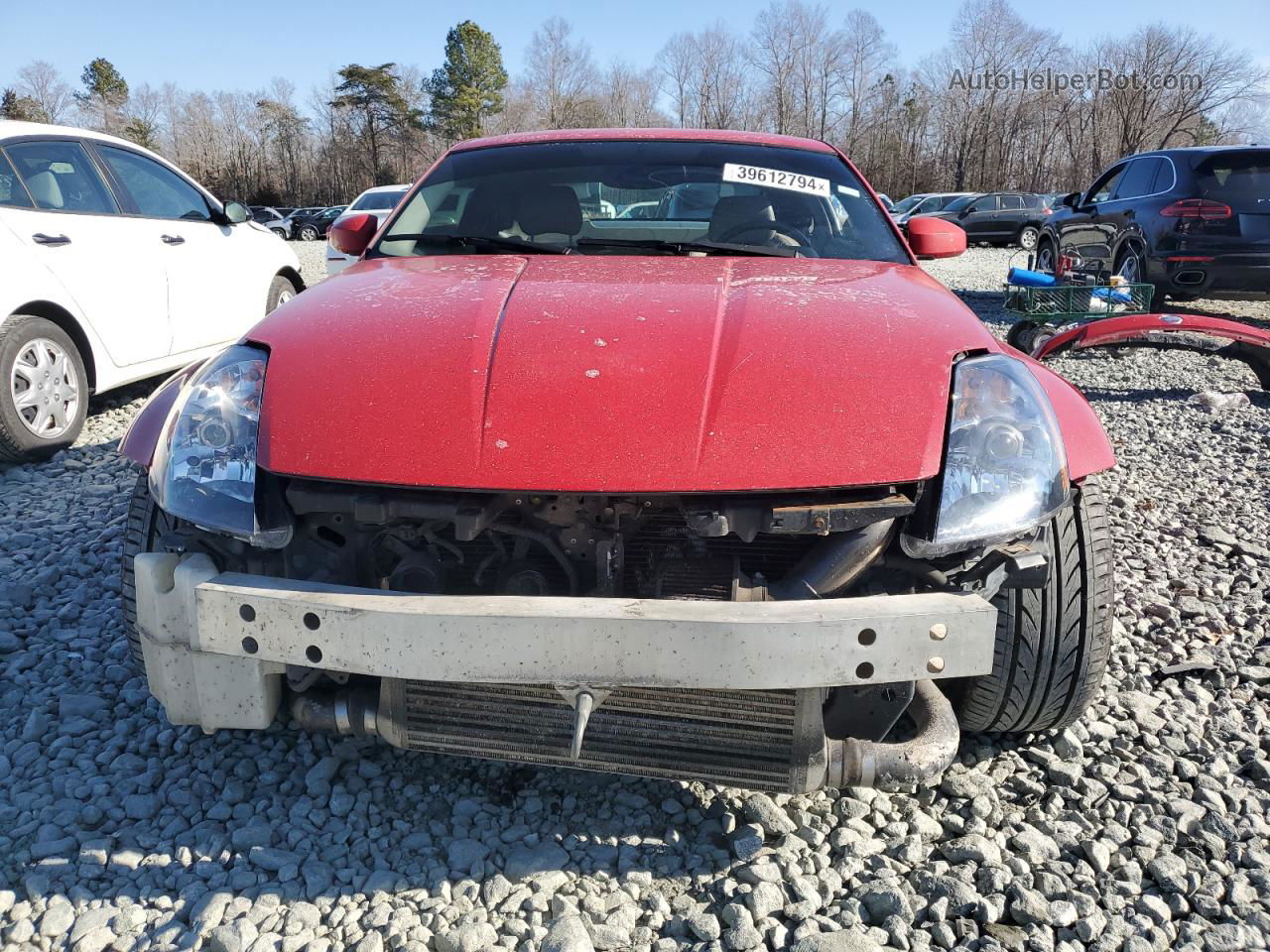 2005 Nissan 350z Coupe Red vin: JN1AZ34E75M651520