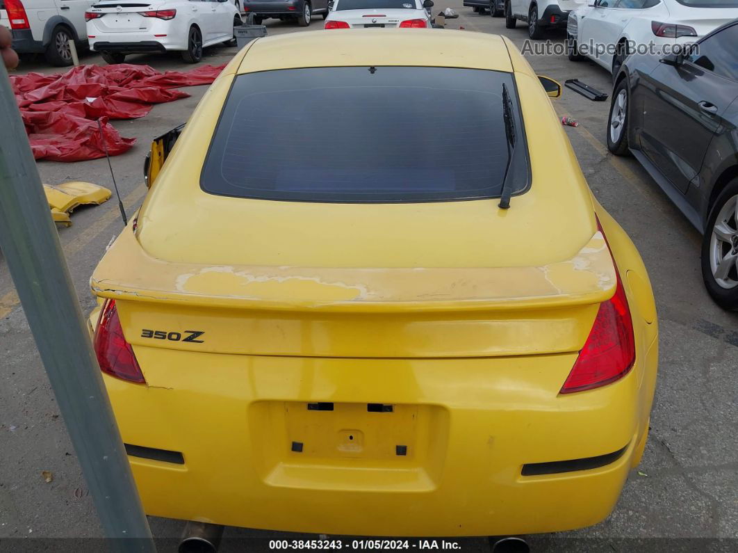 2005 Nissan 350z   Yellow vin: JN1AZ34E85M652482