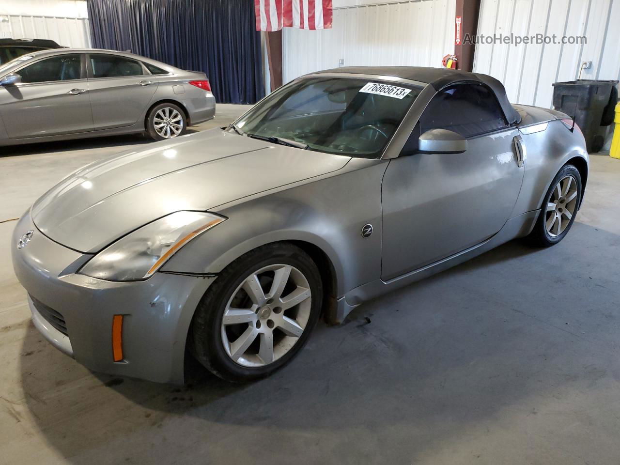 2005 Nissan 350z Roadster Silver vin: JN1AZ36A05M752974