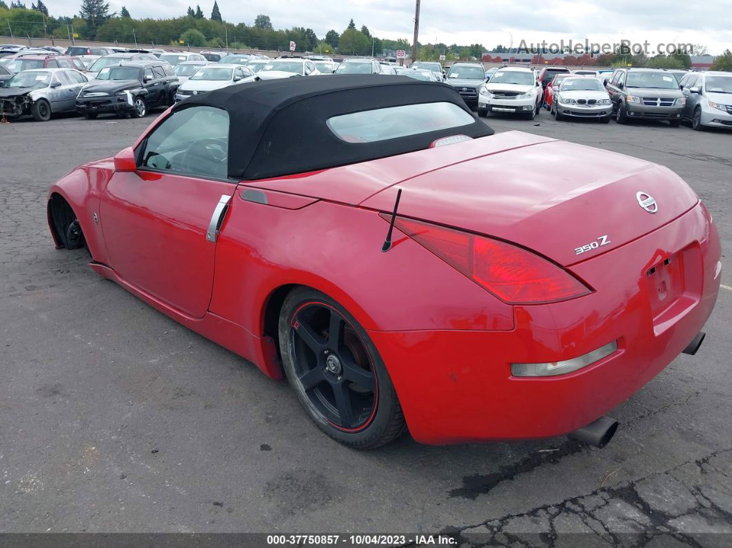 2005 Nissan 350z Touring Red vin: JN1AZ36A05M754028