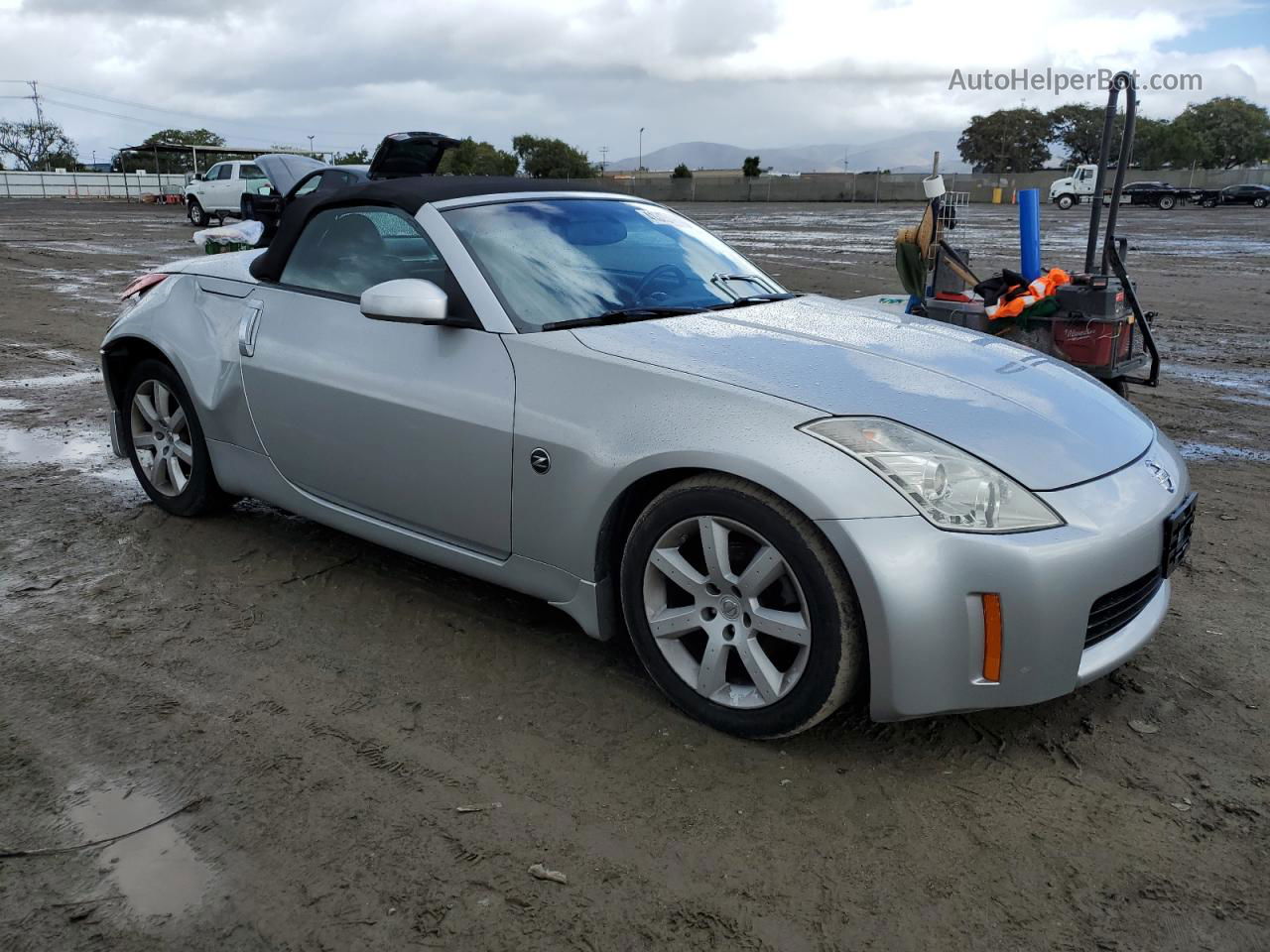 2005 Nissan 350z Roadster Silver vin: JN1AZ36A05M760279