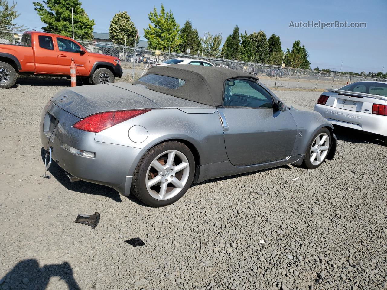 2005 Nissan 350z Roadster Серебряный vin: JN1AZ36A15M755270