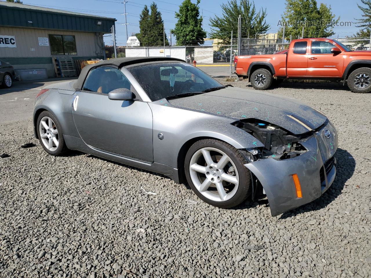 2005 Nissan 350z Roadster Silver vin: JN1AZ36A15M755270