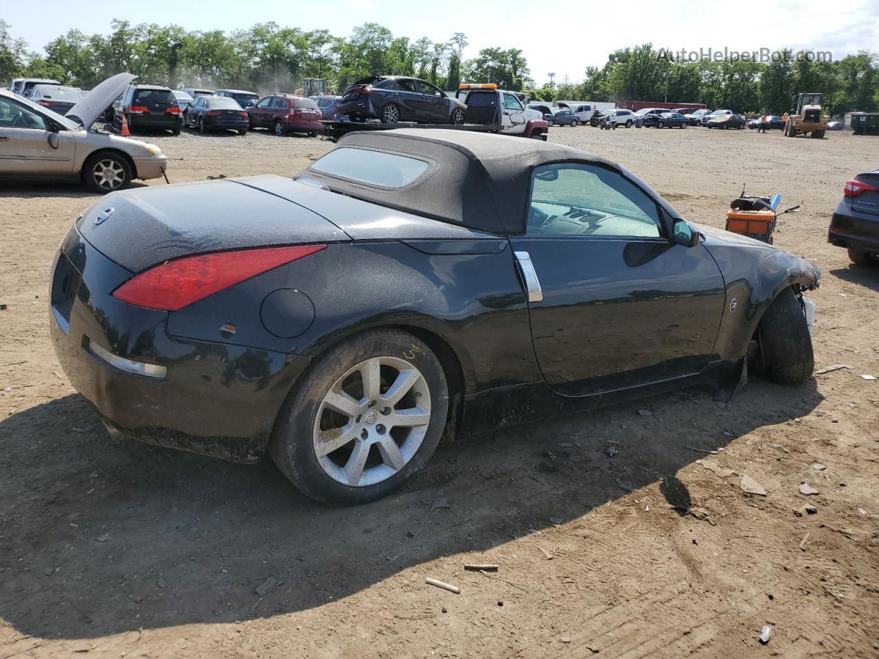 2005 Nissan 350z Roadster Black vin: JN1AZ36A15M756662