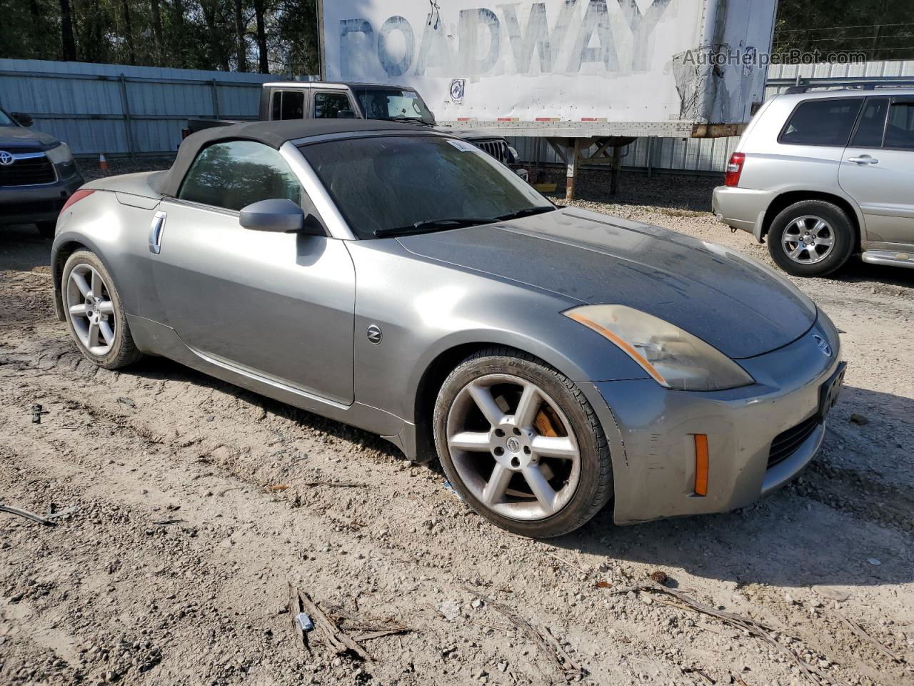 2005 Nissan 350z Roadster Gray vin: JN1AZ36A15M758508