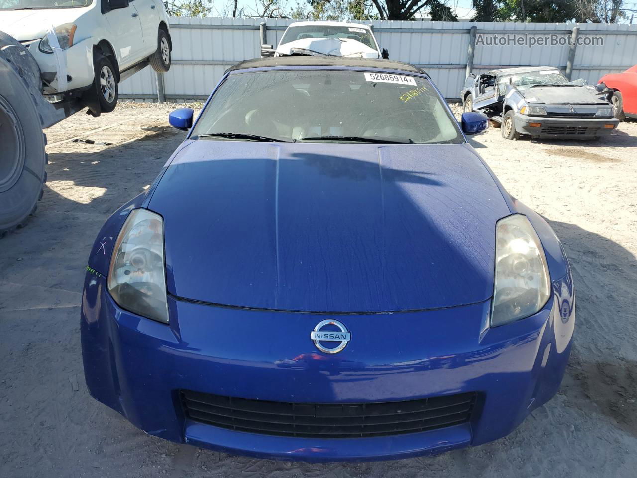 2005 Nissan 350z Roadster Синий vin: JN1AZ36A25M751311