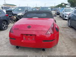 2005 Nissan 350z Touring Red vin: JN1AZ36A35M754167