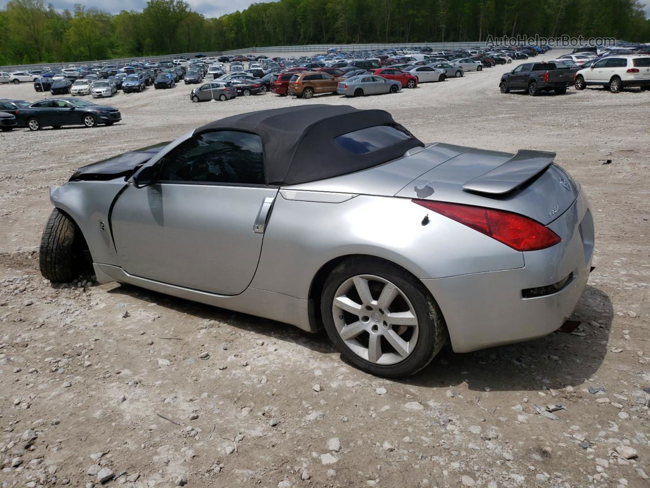 2005 Nissan 350z Roadster Silver vin: JN1AZ36A35M758008