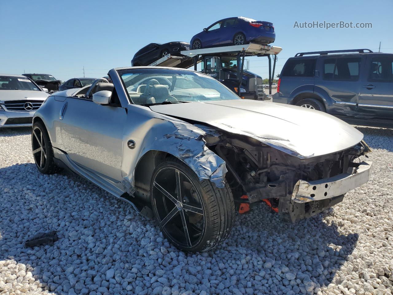 2005 Nissan 350z Roadster Silver vin: JN1AZ36A35M759191